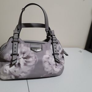 Vera Wang crossbody, satchel grey floral bag